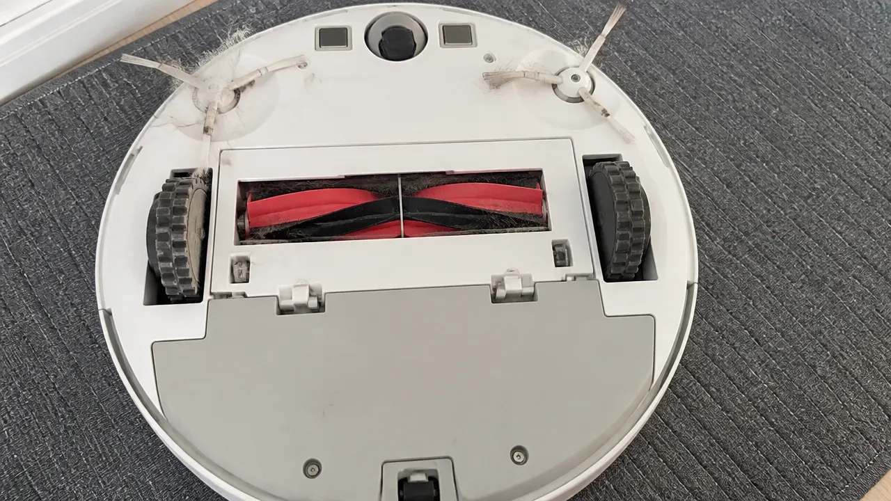 Brosse divisée guidant les poils vers le conduit central