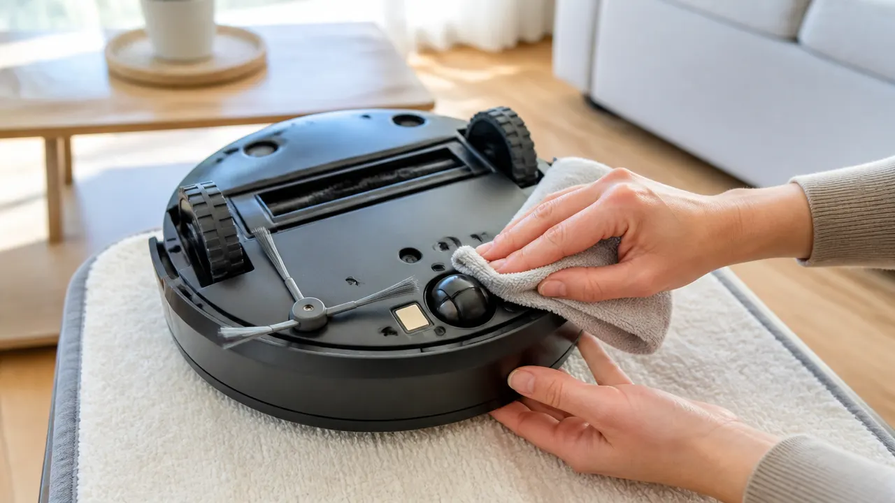 controle-capteurs-robot Nettoyage des capteurs et contacts d’un robot aspirateur